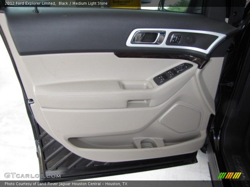 Black / Medium Light Stone 2012 Ford Explorer Limited