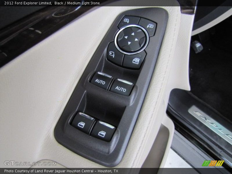 Black / Medium Light Stone 2012 Ford Explorer Limited