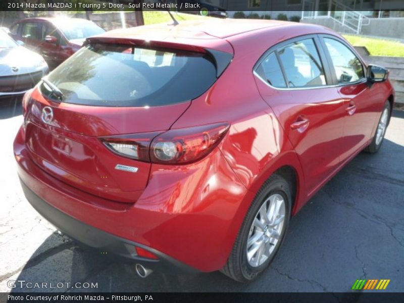 Soul Red Metallic / Black 2014 Mazda MAZDA3 i Touring 5 Door