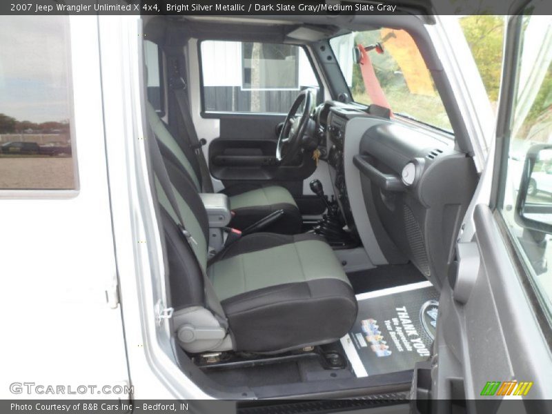 Bright Silver Metallic / Dark Slate Gray/Medium Slate Gray 2007 Jeep Wrangler Unlimited X 4x4