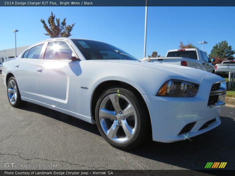 Bright White / Black 2014 Dodge Charger R/T Plus
