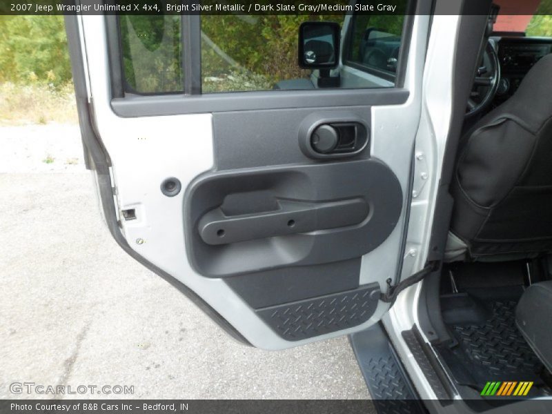 Bright Silver Metallic / Dark Slate Gray/Medium Slate Gray 2007 Jeep Wrangler Unlimited X 4x4
