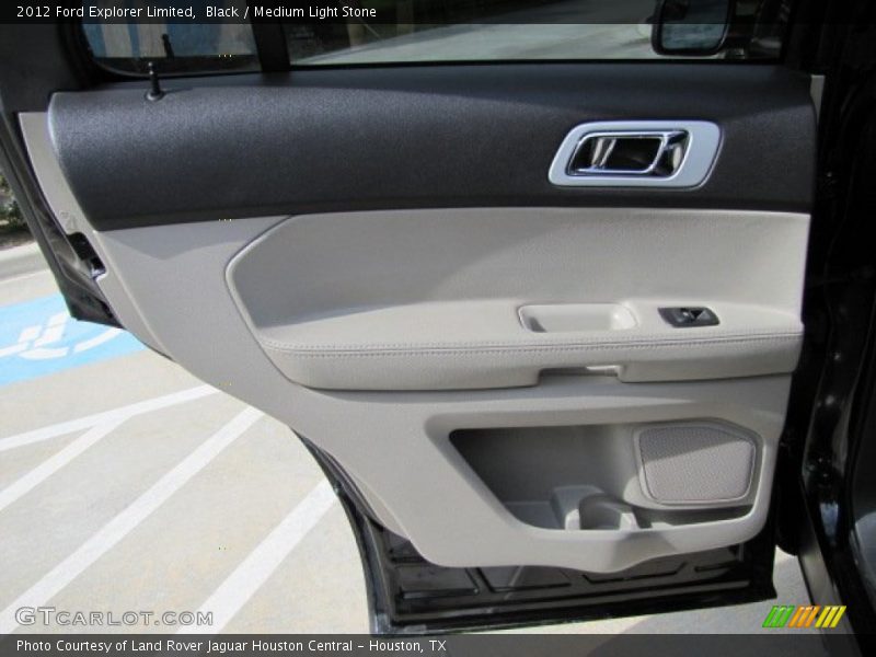 Black / Medium Light Stone 2012 Ford Explorer Limited
