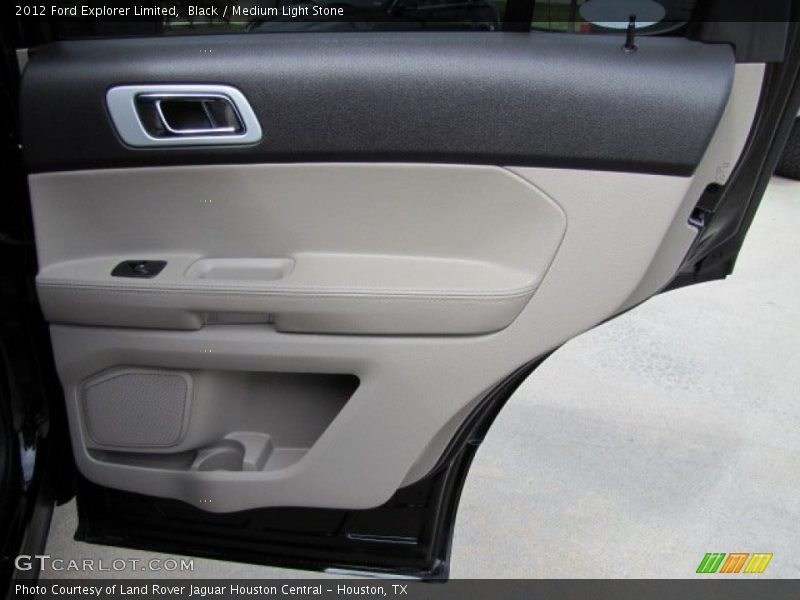 Black / Medium Light Stone 2012 Ford Explorer Limited