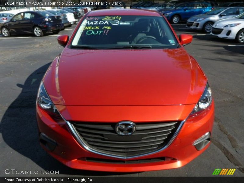 Soul Red Metallic / Black 2014 Mazda MAZDA3 i Touring 5 Door