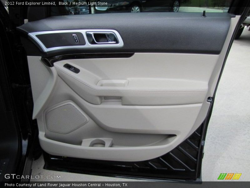 Black / Medium Light Stone 2012 Ford Explorer Limited