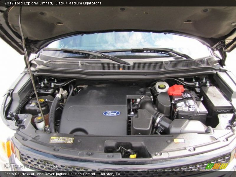 Black / Medium Light Stone 2012 Ford Explorer Limited