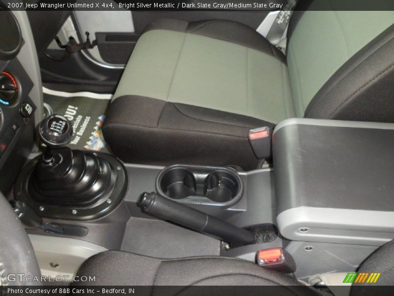 Bright Silver Metallic / Dark Slate Gray/Medium Slate Gray 2007 Jeep Wrangler Unlimited X 4x4