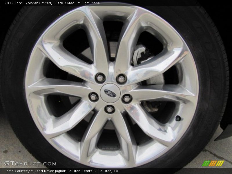 Black / Medium Light Stone 2012 Ford Explorer Limited