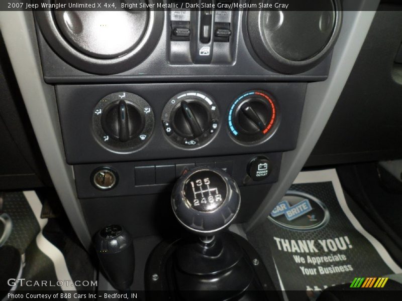 Bright Silver Metallic / Dark Slate Gray/Medium Slate Gray 2007 Jeep Wrangler Unlimited X 4x4