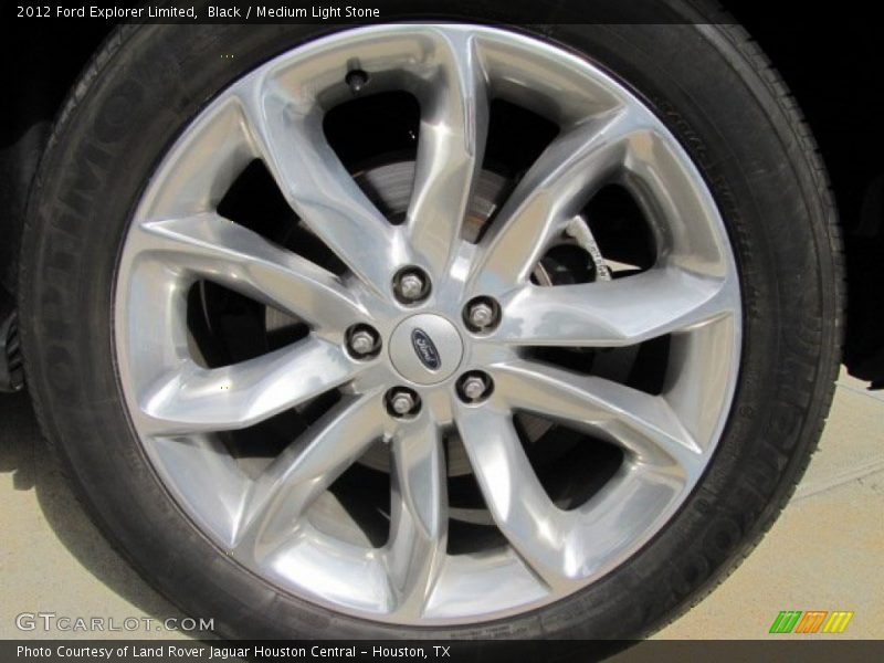 Black / Medium Light Stone 2012 Ford Explorer Limited