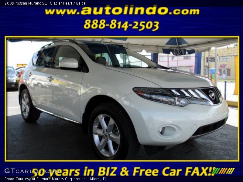 Glacier Pearl / Beige 2009 Nissan Murano SL