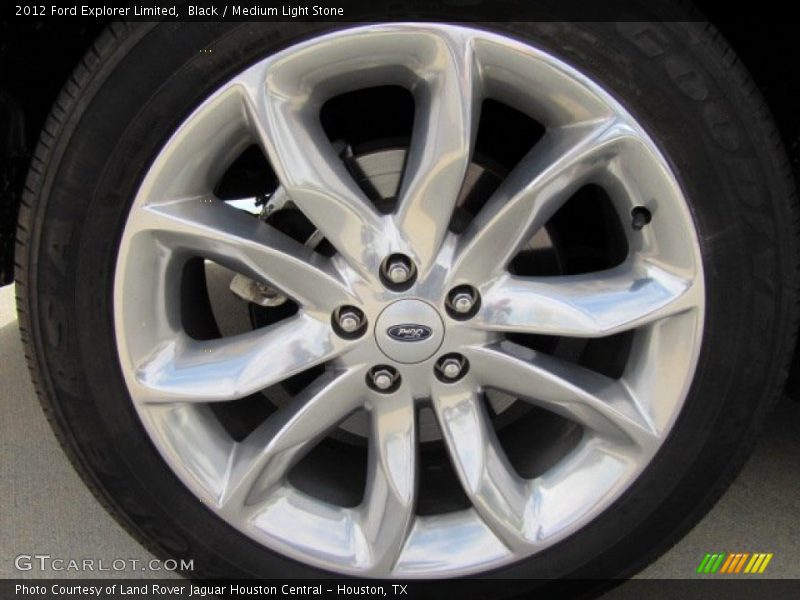 Black / Medium Light Stone 2012 Ford Explorer Limited