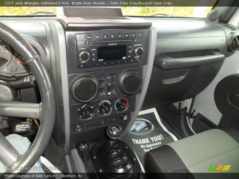 Bright Silver Metallic / Dark Slate Gray/Medium Slate Gray 2007 Jeep Wrangler Unlimited X 4x4