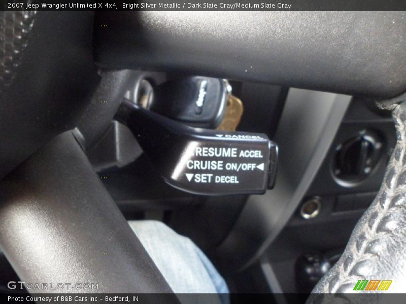 Bright Silver Metallic / Dark Slate Gray/Medium Slate Gray 2007 Jeep Wrangler Unlimited X 4x4