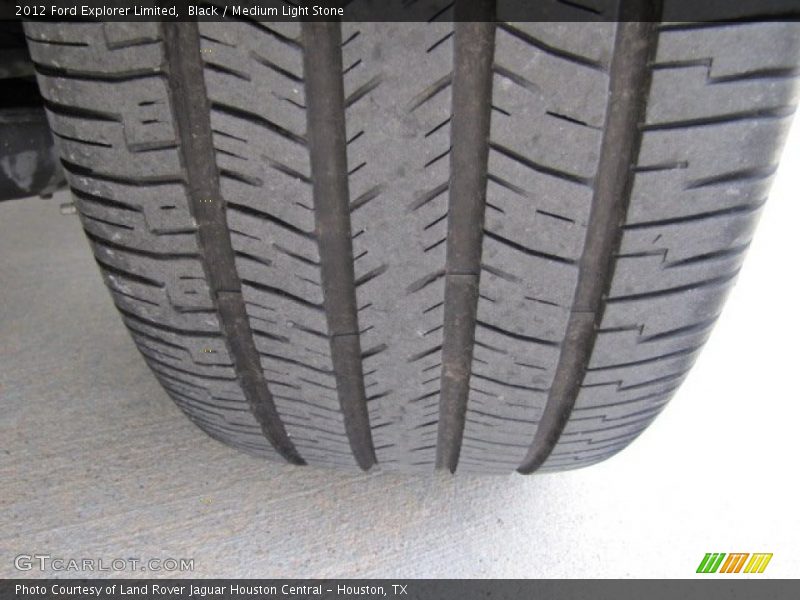 Black / Medium Light Stone 2012 Ford Explorer Limited
