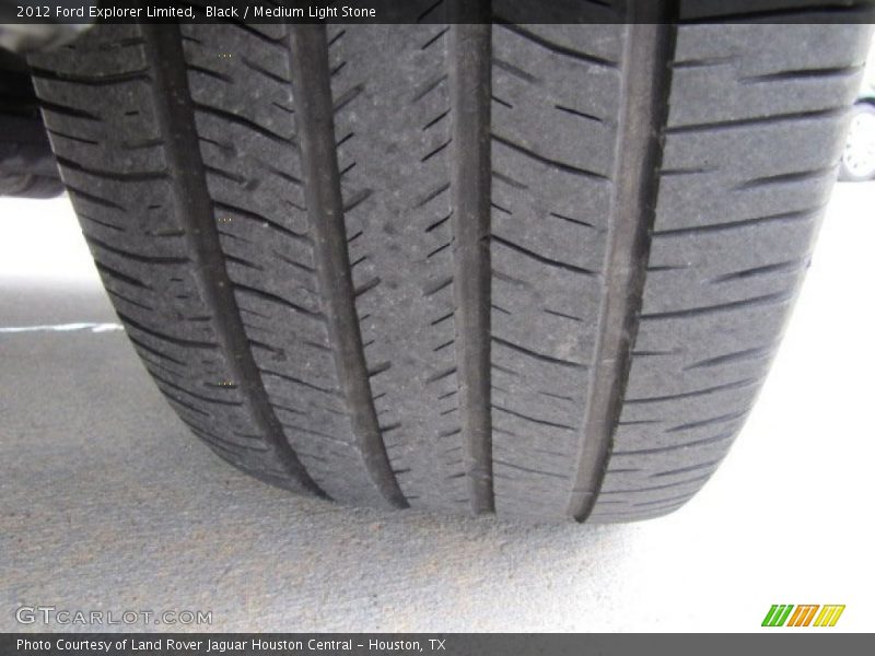Black / Medium Light Stone 2012 Ford Explorer Limited