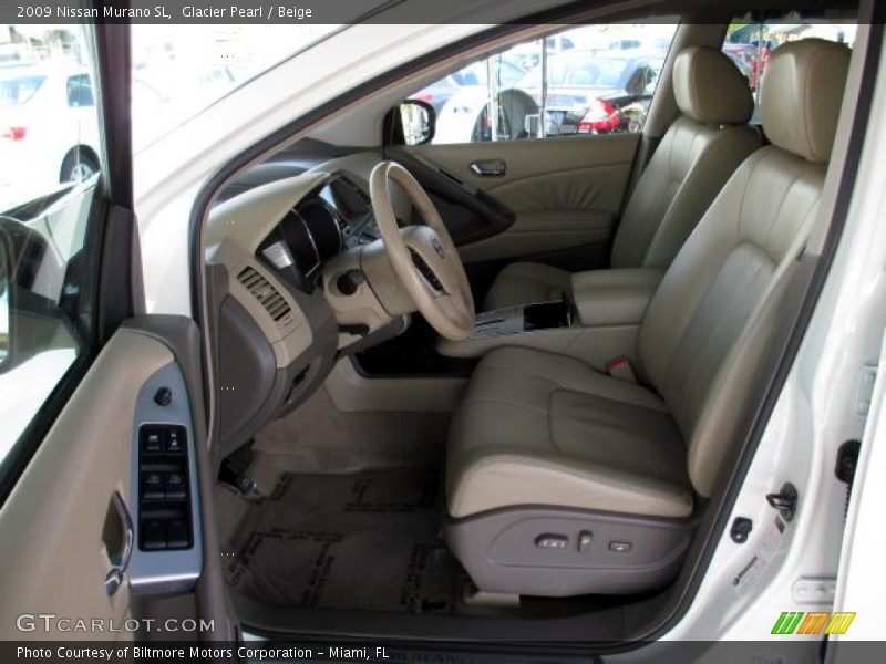 Glacier Pearl / Beige 2009 Nissan Murano SL