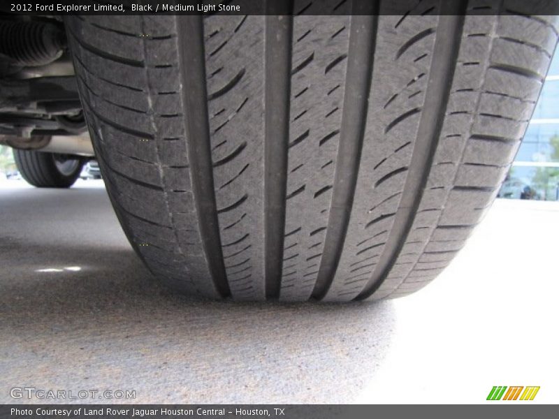 Black / Medium Light Stone 2012 Ford Explorer Limited