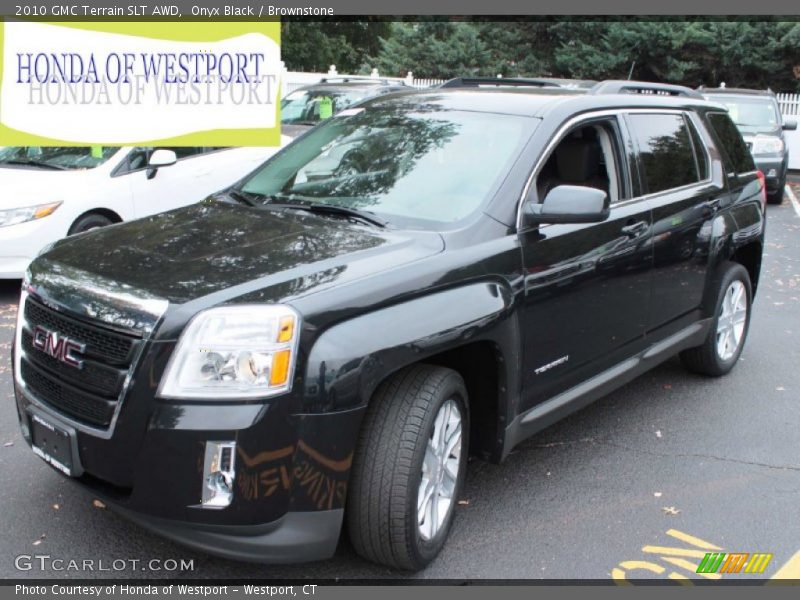 Onyx Black / Brownstone 2010 GMC Terrain SLT AWD