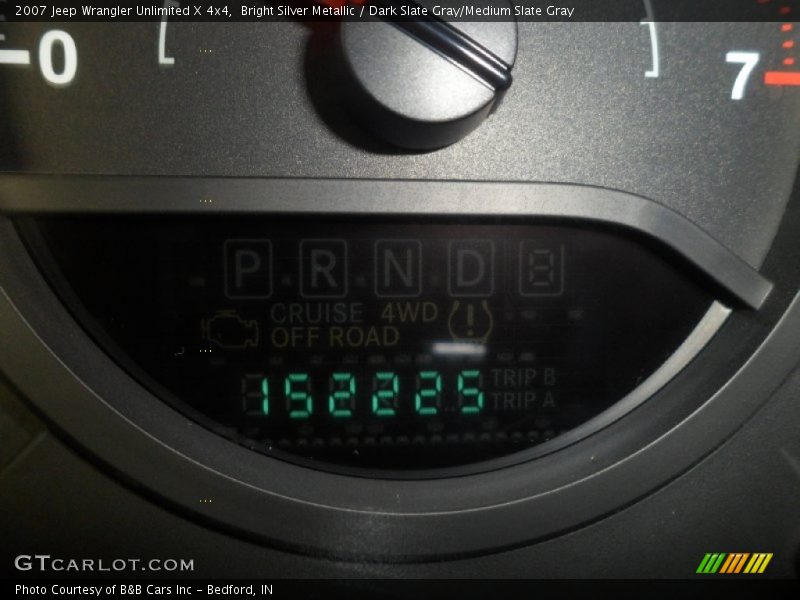 Bright Silver Metallic / Dark Slate Gray/Medium Slate Gray 2007 Jeep Wrangler Unlimited X 4x4