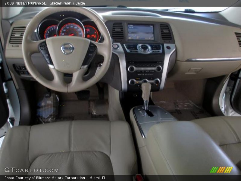 Glacier Pearl / Beige 2009 Nissan Murano SL