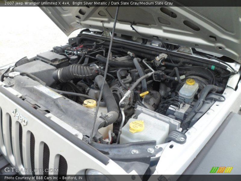Bright Silver Metallic / Dark Slate Gray/Medium Slate Gray 2007 Jeep Wrangler Unlimited X 4x4