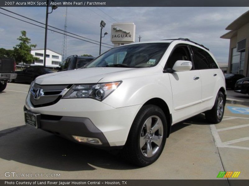 Aspen White Pearl / Parchment 2007 Acura MDX Sport