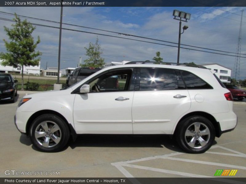 Aspen White Pearl / Parchment 2007 Acura MDX Sport