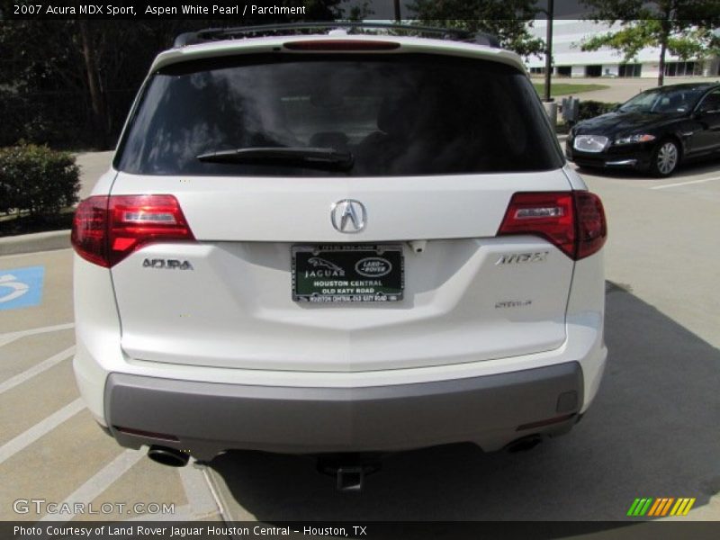 Aspen White Pearl / Parchment 2007 Acura MDX Sport