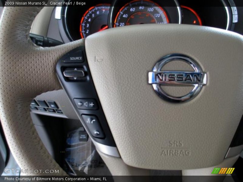 Glacier Pearl / Beige 2009 Nissan Murano SL