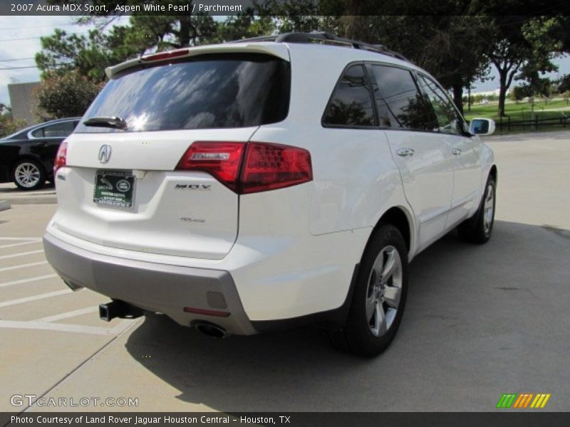 Aspen White Pearl / Parchment 2007 Acura MDX Sport