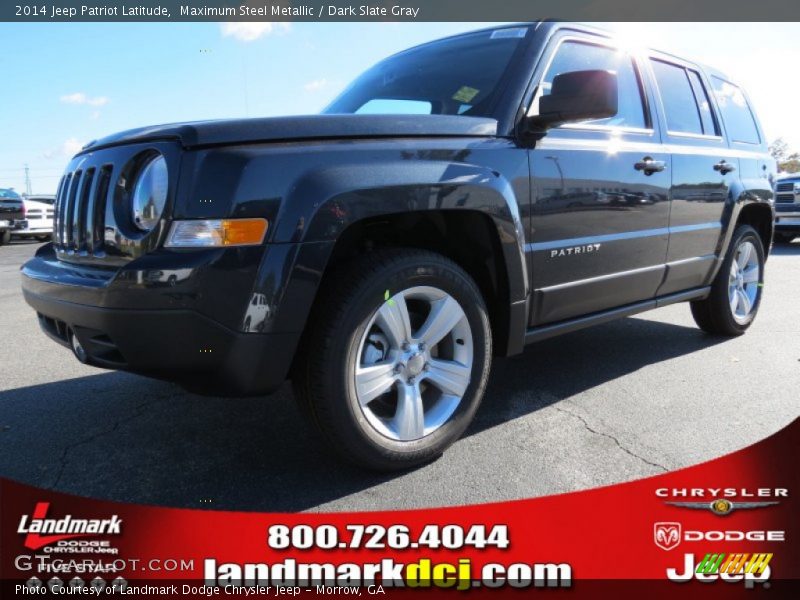 Maximum Steel Metallic / Dark Slate Gray 2014 Jeep Patriot Latitude