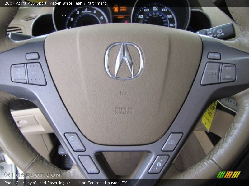 Aspen White Pearl / Parchment 2007 Acura MDX Sport