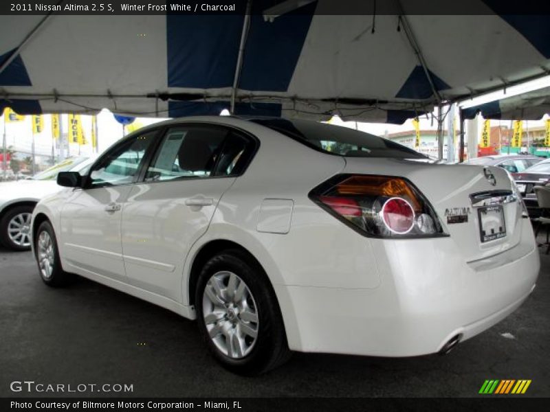 Winter Frost White / Charcoal 2011 Nissan Altima 2.5 S