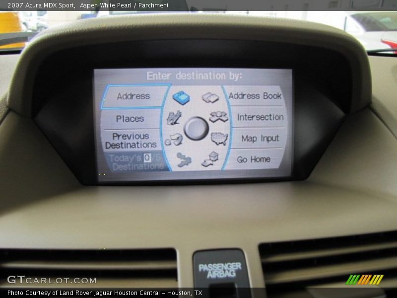 Aspen White Pearl / Parchment 2007 Acura MDX Sport