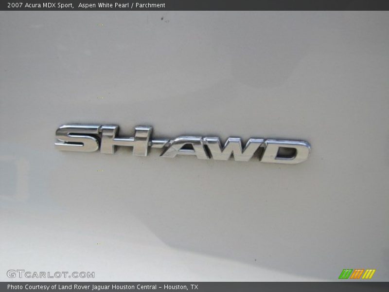 Aspen White Pearl / Parchment 2007 Acura MDX Sport