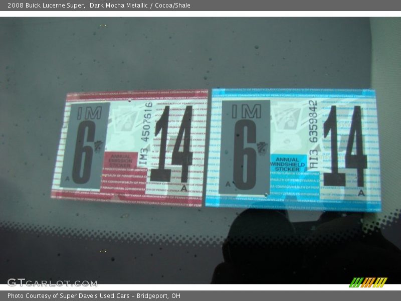 Dark Mocha Metallic / Cocoa/Shale 2008 Buick Lucerne Super