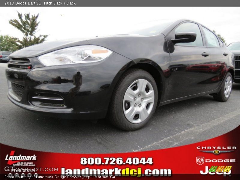 Pitch Black / Black 2013 Dodge Dart SE