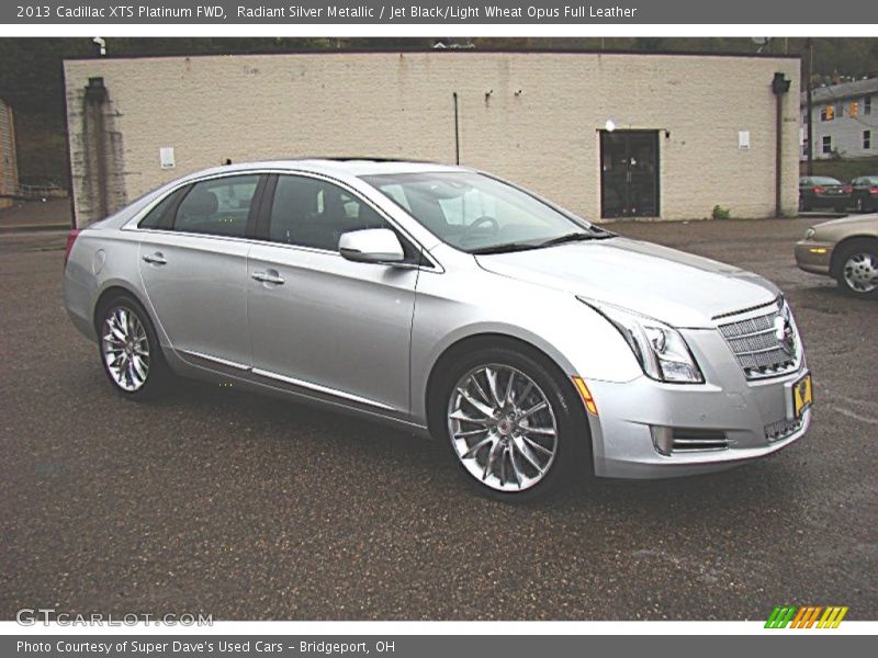 Radiant Silver Metallic / Jet Black/Light Wheat Opus Full Leather 2013 Cadillac XTS Platinum FWD