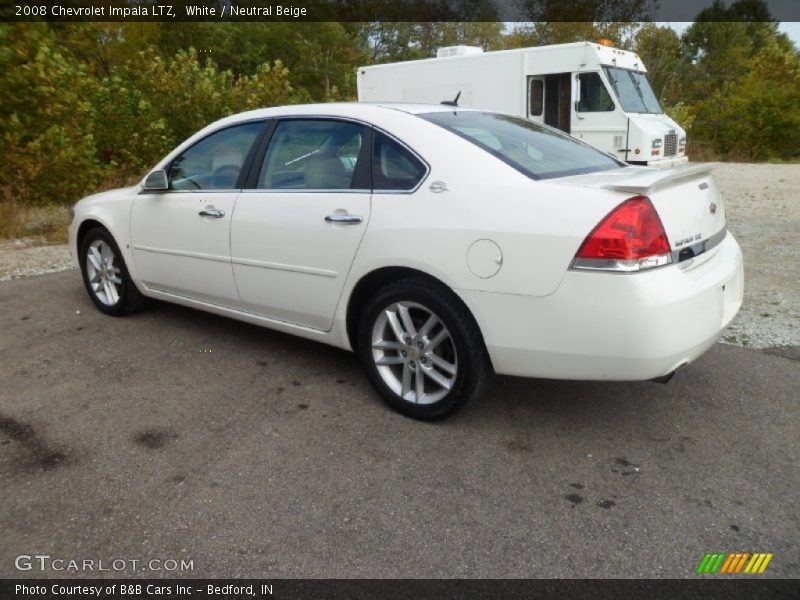 White / Neutral Beige 2008 Chevrolet Impala LTZ