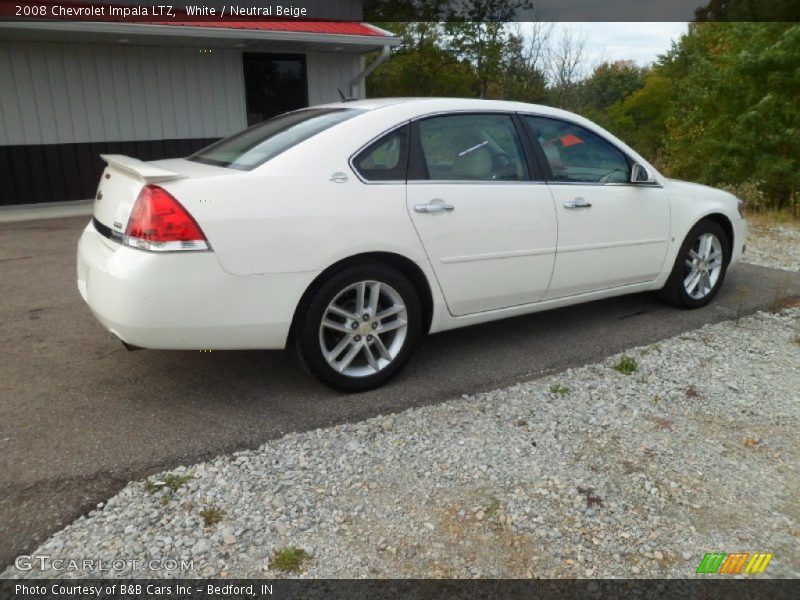 White / Neutral Beige 2008 Chevrolet Impala LTZ