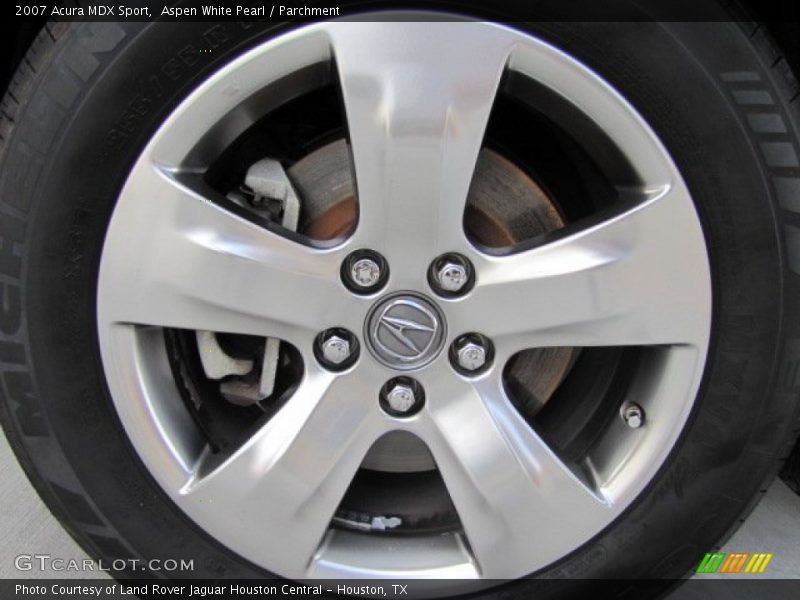 Aspen White Pearl / Parchment 2007 Acura MDX Sport