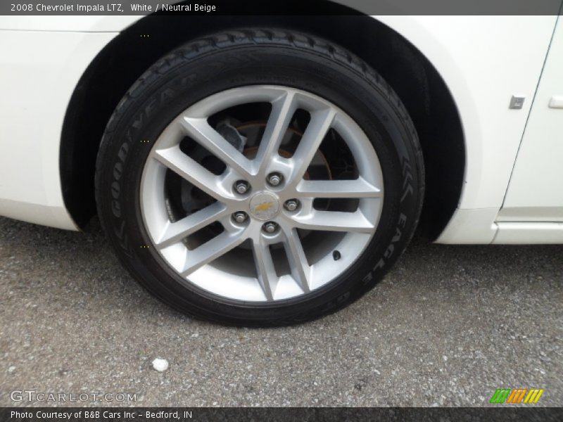 White / Neutral Beige 2008 Chevrolet Impala LTZ