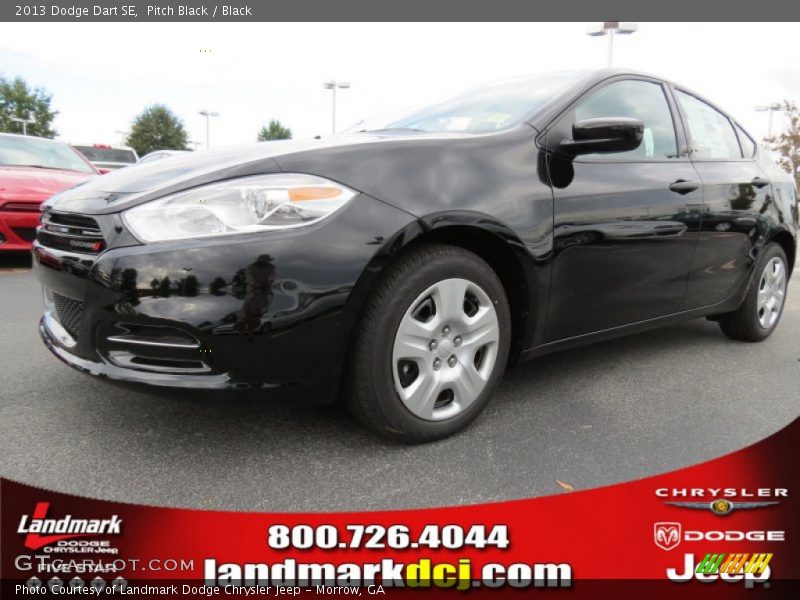 Pitch Black / Black 2013 Dodge Dart SE