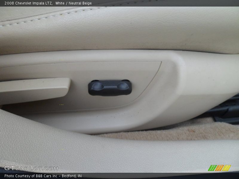 White / Neutral Beige 2008 Chevrolet Impala LTZ