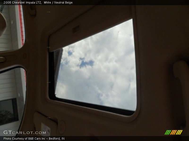 White / Neutral Beige 2008 Chevrolet Impala LTZ