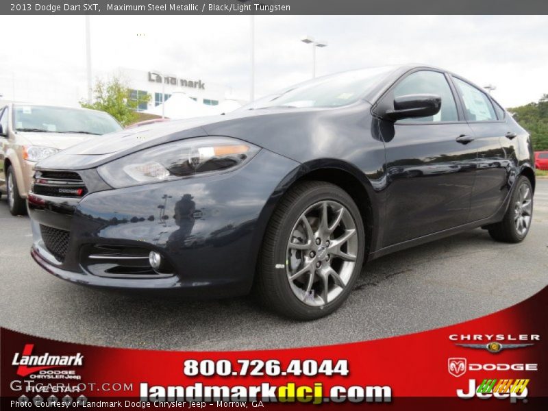 Maximum Steel Metallic / Black/Light Tungsten 2013 Dodge Dart SXT