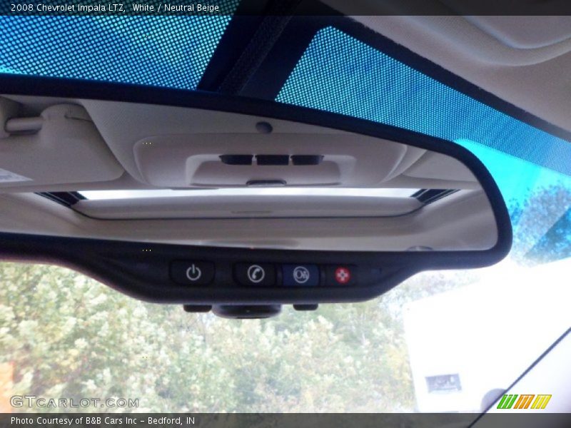 White / Neutral Beige 2008 Chevrolet Impala LTZ
