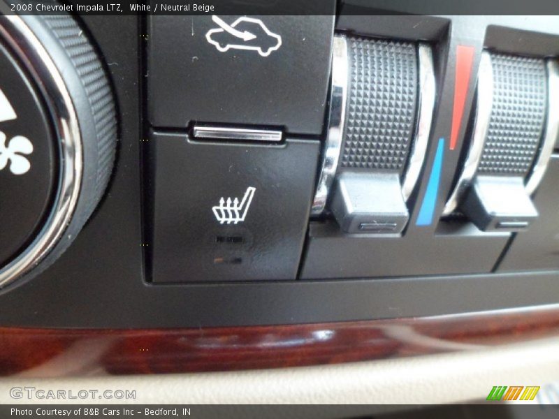 White / Neutral Beige 2008 Chevrolet Impala LTZ